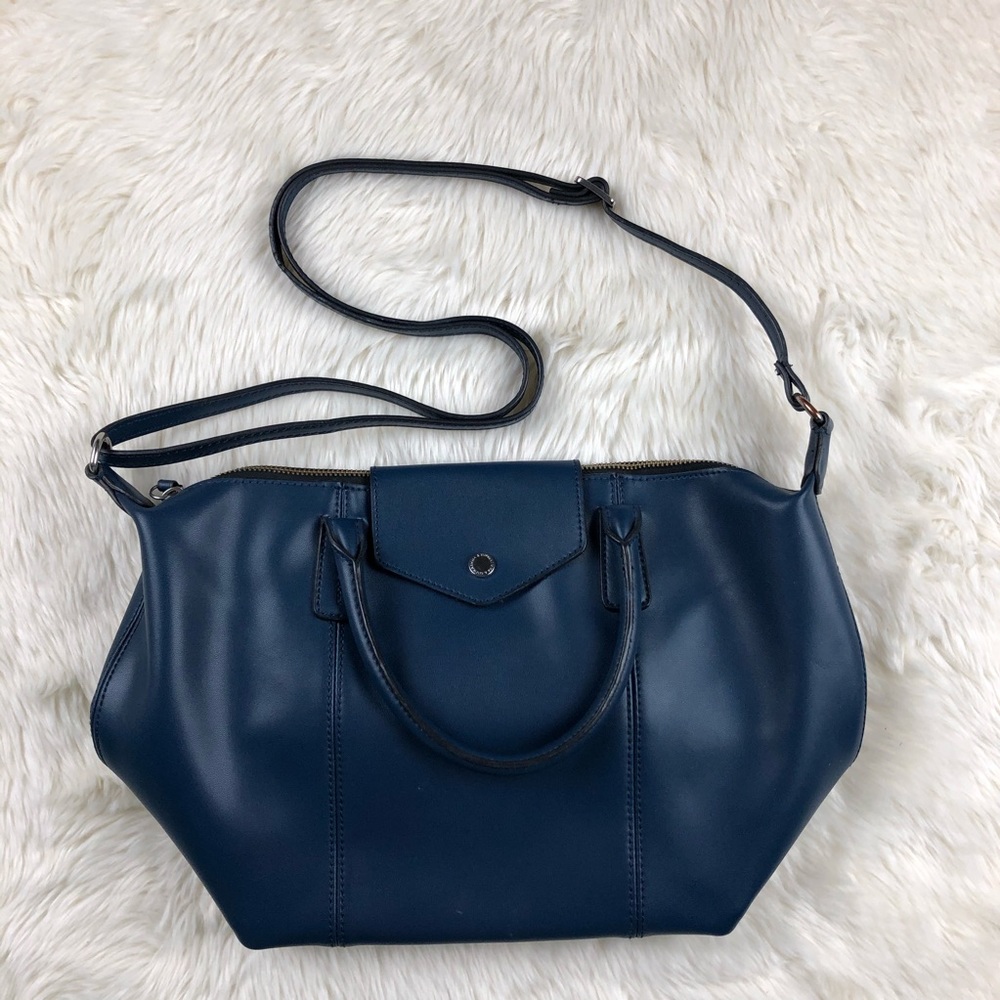 Emma & Sophia Navy Leather bag